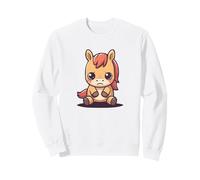 Zodiaque Chinois Nouvel an du Cheval Feu Cri Cry Cheval Sweatshirt