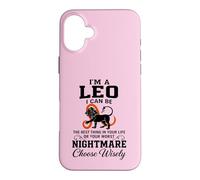 Zodiaque Lion Choisissez judicieusement Le Pire Humour Cauchemar Coque pour iPhone 16 Plus