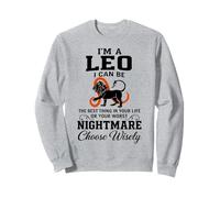 Zodiaque Lion Choisissez judicieusement Le Pire Humour Cauchemar Sweatshirt