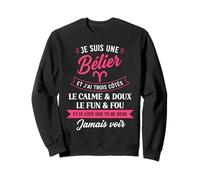 Zodiaque Signe Astro Fille Humour Je suis bélier Sweatshirt