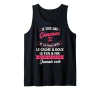 Zodiaque Signe Astro Fille Humour Je suis gémeaux Débardeur