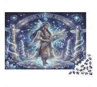 Zodiaque Vierge Indien Puzzle 1000 Pièces, Défi Puzzle pour Adultes
