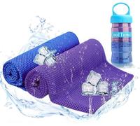 Zodight 2 Pcs Serviette de Refroidissement, Serviettes de Sport en Microfibre Serviette de Fraicheur Instantanée pour Gym Yoga Cyclisme Randonnée Camping Course à Pied