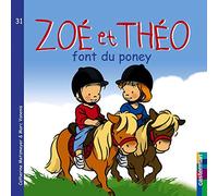 Zoé et Théo font du poney