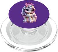 Zoe Motif Licorne Mignon pour Fille Nom Zoe PopSockets PopGrip pour MagSafe