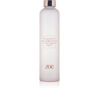 ZOE Quote Glass Bottle bouteille d'eau en verre coloration Pink 750 ml