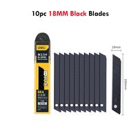 Zoecor-Couteau Utilitaire De Poche Portable,Boîte Rétractable,Freins À Papier,Cutter,Fournitures D'art Pour Le Bureau,9mm/18mm - Type 10black 18mm Blade