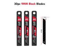 Zoecor-Couteau Utilitaire De Poche Portable,Boîte Rétractable,Freins À Papier,Cutter,Fournitures D'art Pour Le Bureau,9mm/18mm - Type 30black 9mm Blade