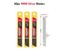 Zoecor-Couteau Utilitaire De Poche Portable,Boîte Rétractable,Freins À Papier,Cutter,Fournitures D'art Pour Le Bureau,9mm/18mm - Type 30silver 9mm Blade