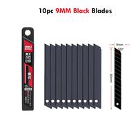 Zoecor-Couteau Utilitaire De Poche Portable,Boîte Rétractable,Freins À Papier,Cutter,Fournitures D'art Pour Le Bureau,9mm/18mm - Type 10black 9mm Blade