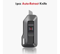 Zoecor-Couteau Utilitaire De Poche Portable,Boîte Rétractable,Freins À Papier,Cutter,Fournitures D'art Pour Le Bureau,9mm/18mm - Type 1auto-Retract Knife