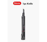 Zoecor-Couteau Utilitaire De Poche Portable,Boîte Rétractable,Freins À Papier,Cutter,Fournitures D'art Pour Le Bureau,9mm/18mm - Type 1pc 9mm Knife