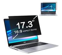 ZOEGAA Filtre de confidentialité pour ordinateur portable 17,3" pour écran large 16:9 38,4 x 21,6 cm - Protection d'écran anti-lumière bleue anti-reflet