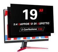 ZOEGAA Pack de 2 filtres de confidentialité pour Moniteur 19 Pouces 5:4 développés et Produits en Usine, Film de confidentialité Amovible et Anti-lumière Bleue pour Moniteur 19 Pouces pour HP Dell AC