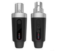 Zoegneer 1 jeu XLR sans fil pour configuration de microphone, émetteur et récepteur sans fil vers sans fil pour une meilleure liberté audio (1 en 1)