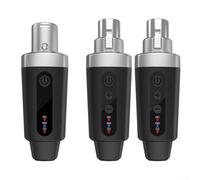 Zoegneer 1 jeu XLR sans fil pour configuration de microphone, émetteur et récepteur sans fil vers sans fil pour une meilleure liberté audio (1 en 2)