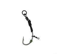 Zoegneer 4 pièces Ronnie Fishing Rig Fishing Group Sub-line Fish Hook Carp Fishing Float Appât Type (Figure-huit anneau plus anneau 4#)
