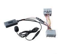 Zoegneer Adaptateur audio Bluetooth 5.0 avec microphone pour C30 V50 S60 S80 XC90 V70 XC70 C70 Entrée AUX stéréo de voiture