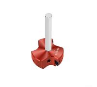 Zoegneer Alésoir professionnel de tuyau en PVC triple lame, ensemble d'outils de montage annexe 40 avec tige hexagonale en acier inoxydable pour réparation de plomberie en plastique CPVC ABS rouge (1)