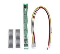 Zoegneer Analyseur d'affichage audio compact, 32 barres LED, VU mètre, algorithme adaptatif AGC, facile à emballer