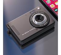 Zoegneer Appareil photo numérique 4K 50 MP Vlogging avec zoom 16x et écran LCD de 7,1 cm, capteur CCD, caméra vidéo HD pour étudiants, photographie, voyage, noir