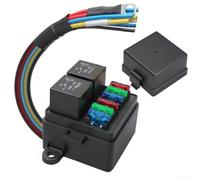Zoegneer Boîte à fusibles 4 voies 12 V/24 V avec relais 4/5 broches et relais 2/3 étanche IP65 pour une gestion efficace des circuits dans les applications marines de camions, camping-cars (24 V)