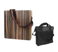 Zoegneer Boîte cajon de voyage avec options de transport pratiques pour accompagner un groupe 32 x 31 x 9 cm (cajon + sac)