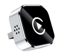 Zoegneer Boîte d'interconnexion portable 2 en 1 pour voiture Android Auto pour CarPlay Adaptateur sans fil avec Bluetooth 5.3 WiFi double bande pour la navigation de voiture Musique (C)