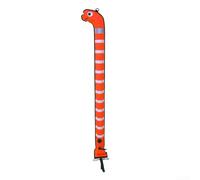 Zoegneer Bouée de signalisation SMB en nylon en forme d'anguille de mer pour surfaces gonflables en tissu enduit de polyuréthane thermoplastique - Bandes réfléchissantes (orange)