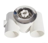 Zoegneer Buse d'entrée de piscine SP1434 en acier inoxydable - Jet d'hydromassage pour piscine - Raccord de retour ABS avec joint solide pour la circulation de l'eau du spa