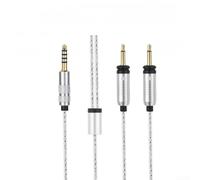 Zoegneer Câble audio Elegia Clea pour Utopia 4 4 mm plaqué argent équilibré avec fil de cuivre oxygène et connecteurs plaqués or, design léger pour Headph