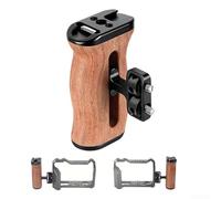 Zoegneer Cage de lapin légère en métal pour Sony A6000 A6300 A6400 A6500 avec support griffe et plusieurs trous filetés pour appareil photo reflex numérique en alliage d'aluminium noir (poignée