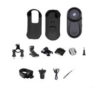 Zoegneer Caméra d'action 1080p avec objectif grand angle de 120°, longue durée de vie, mini caméra de vlogging portable, enregistreur vidéo portable de poche pour le cyclisme, les voyages et la