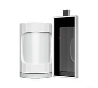 Zoegneer Capteur de présence du corps humain avec infrarouge et détection de lumière pour MI Home Smart Automation BLE sans fil ou alimentation de type C réglable 0-1000 lux blanc (capteur + panneau
