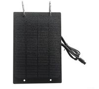 Zoegneer Chargeur solaire ETFE 5 W 5 V Panneau monocristallin portable avec taux de conversion de 21,5 % Sortie type C pour smartphones tablettes et surveillance de sécurité Noir 198 x 133 mm