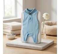 Zoegneer Combinaison de convalescence pour chatons avec protection de poteau réglable en tissu modal doux et respirant qui empêche le léchage et les morsures, aide à guérir et à porter confortablement