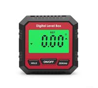 Zoegneer Compteur d'angle numérique magnétique LCD avec niveau à bulle, précision ± 0,2 ° et résolution de 0,1 °, base magnétique pour le travail du bois, la construction et les tâches de mesure de