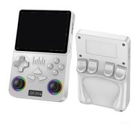 Zoegneer Console de jeu portable rétro avec WiFi Multijoueur Battle Open Source Portable 8" ABS Appareil de jeu sans fil pour les jeux nostalgiques de voyage Noir (Blanc)