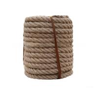 Zoegneer Corde naturelle de 50 m en fibre de chanvre, texture rustique pour loisirs créatifs, décoration de la maison, poteau d'escalade, activités de plein air, tiraillement à la corde, plusieurs