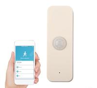 Zoegneer Détecteur de mouvement PIR intelligent sans fil, grand angle de 128 degrés, capteur de sécurité intérieur avec application mobile, télécommande, alarme de faible puissance pour appareils Tuya