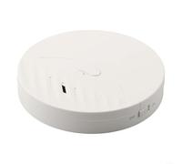 Zoegneer Détecteur de vibrations pour Tuya Smart Home pour détection de bris de verre WiFi 130 dB sirène puissante fenêtre porte moniteur de sécurité blanc ou noir (blanc)