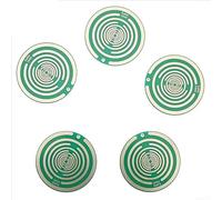 Zoegneer Disque d'énergie de polarisation à cinq éléments avec technologie d'oscillation multi-fréquences pour soulager naturellement la douleur et le bien-être Dispositif passif en cuivre 10 cm (vert