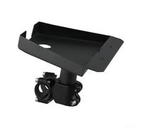 Zoegneer Échelle en alliage d'aluminium et support de toit pour kit Starlink RV avec adaptateur de poteau pour équipement standard d'installation de barre horizontale noire, capacité de charge de 90,7