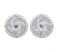 Zoegneer Enceinte marine ultra-fine et étanche pour camping-car 180 W Système bidirectionnel avec grille ABS résistante aux UV pour yacht, bateau hors-route, véhicule tout-terrain et installation au