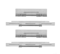 Zoegneer Ensemble de pare-vent en acier inoxydable pour poêles de 43,2 cm et 55,9 cm, fixation magnétique en acier 430, protection contre la chaleur et efficacité Sil(43,2 cm)