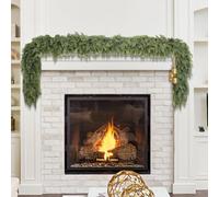 Zoegneer Guirlande de cèdre de Noël flexible de 150 cm pour cheminées, rampes d'escalier, cadres de porte ou enrouler autour des arbres, ajoute un charme festif naturel (1,5 mètre)