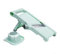 Zoegneer Hachoir à légumes multifonction réglable avec ABS et lames en acier inoxydable 304 pour oignon, carotte, pomme de terre, tomate, maison, cuisine, préparation des aliments, vert