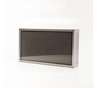 Zoegneer Horloge murale intelligente WiFi de 8 pouces avec affichage pixel pour temps réel Météo Stock et crypto-monnaie suivi des prix Horloge de bureau numérique