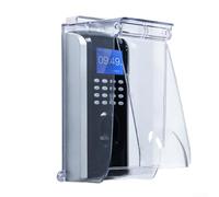 Zoegneer Housse de protection transparente à rabat pour sonnette vidéo Ring et clavier de contrôle jusqu'à 86 cm de large - Matériau PC transparent - Durabilité toutes saisons