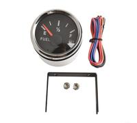 Zoegneer Jauge de niveau de carburant marin et RV de 52 mm avec affichage pointeur, étanche IP67, antirouille, anti-buée, résistant aux UV, cadre en acier inoxydable 316, coque en ABS, lentille